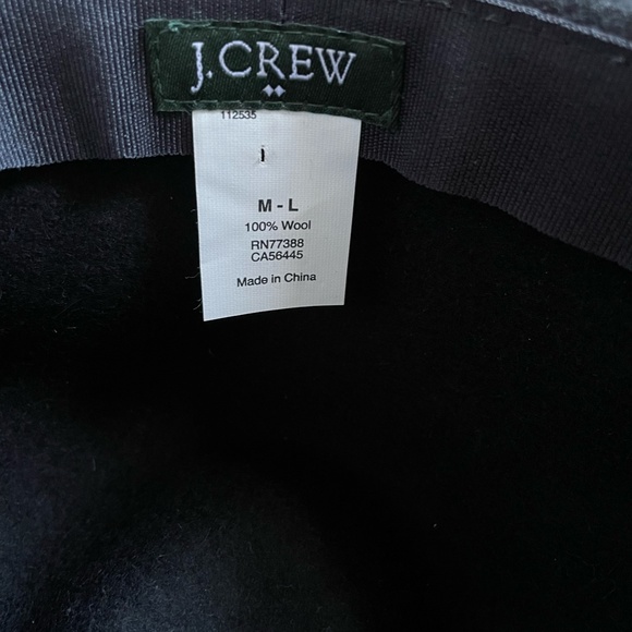 J.Crew Stetson Black Wool Hat - Picture 3 of 3